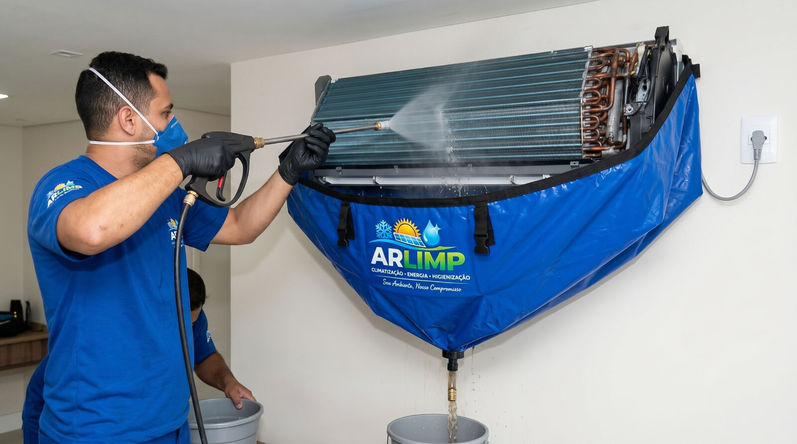Higienização e manutenção de ar-condicionado